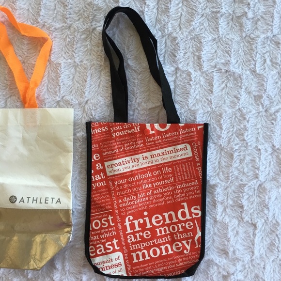 Lululemon and Athleta Small Shopping Totes - Picture 2 of 3